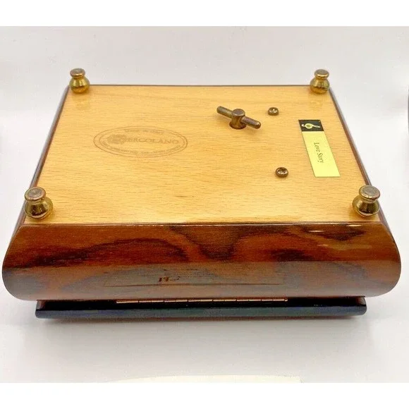 Lena Lui Ercolano Italy Wooden Music Box Presents Harmonic Duet by Lena Liu Decor